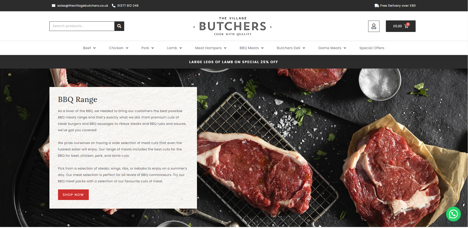 The Village Butchers Website